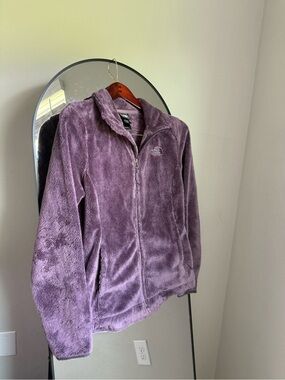 The North Face Womens Jacket Small Purple Fleece Osito Lux Midnight Mauve